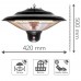 Инфрачервен висящ отоплител TROTEC IR 1500 SC TROTEC