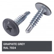 Винт за метал 4.2 х 16 mm, RAL 7024, самопробивен Винт за метал 4.2 х 16 mm, RAL 7024, самопробивен