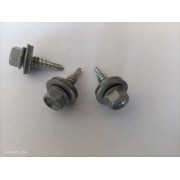 Винт за метал/дърво 4.8 х 20, mm RAL 9007, с шайба Винт за метал/дърво 4.8 х 20, mm RAL 9007, с шайба
