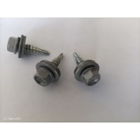 Винт за метал/дърво 4.8 х 20, mm RAL 9007, с шайба Винт за метал/дърво 4.8 х 20, mm RAL 9007, с шайба