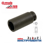 Ударна вложка 19.0 мм. удължена, за гайковерт 1/2" Ударна вложка 19.0 мм. удължена, за гайковерт 1/2"