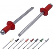 Поп-нит 4.0 x 8 mm, RAL 3000, алуминий/стомана DIN 7337 / DIN EN ISO 15977