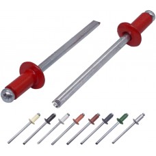 Поп-нит 4.0 x 8 mm, RAL 3000, алуминий/стомана DIN 7337 / DIN EN ISO 15977
