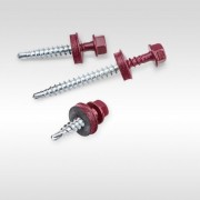 Винт за метал/дърво 4.8 х 50 mm, RAL 3011 самопробивен, с шайба EPDM Винт за метал/дърво 4.8 х 50 mm, RAL 3011 самопробивен, с шайба EPDM