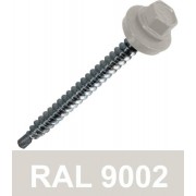 Винт за метал/дърво самопробивен, 4.8 х 70 mm, RAL 9002, с EPDM шайба Винт за метал/дърво самопробивен, 4.8 х 70 mm, RAL 9002, с EPDM шайба