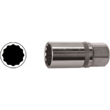 Вложка за автомобилни свещи, 1/2", 21 mm, 12-стенна